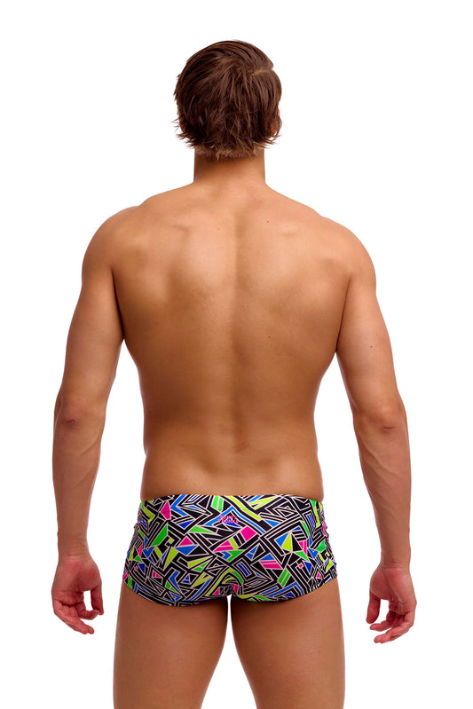 NEW! Funky Trunks Mens Classic Trunks Bits of Peace-rear view
