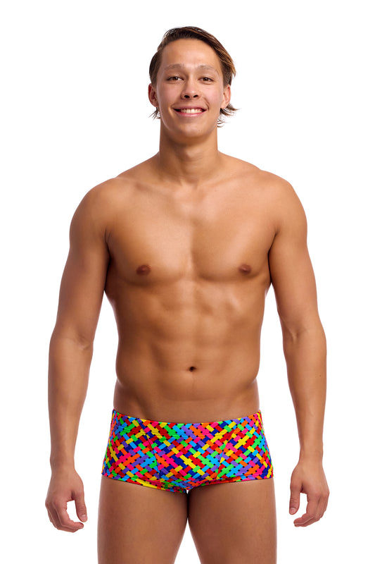 NEW! Funky Trunks Mens Classic Trunks Bread Basket-front view