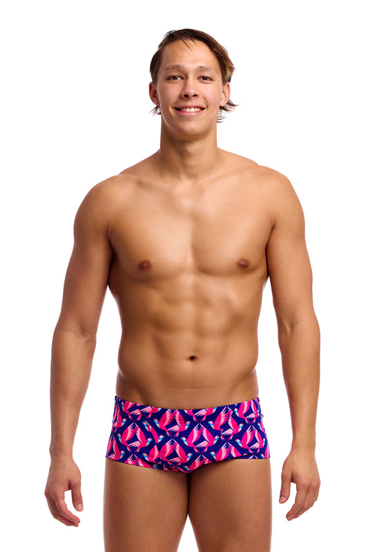 NEW! Funky Trunks Mens Classic Trunks Ho Hum-front view