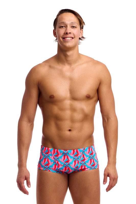 NEW! Funky Trunks Mens Classic Trunks Hummy Bunny-front view