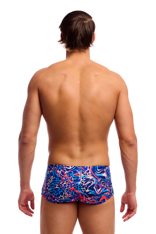 NEW! Funky Trunks Mens Classic Trunks Mad Cat-rear view