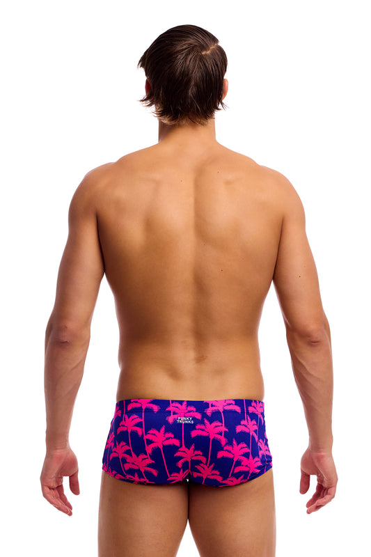 NEW! Funky Trunks Mens Classic Trunks Pinky Palms-rear view