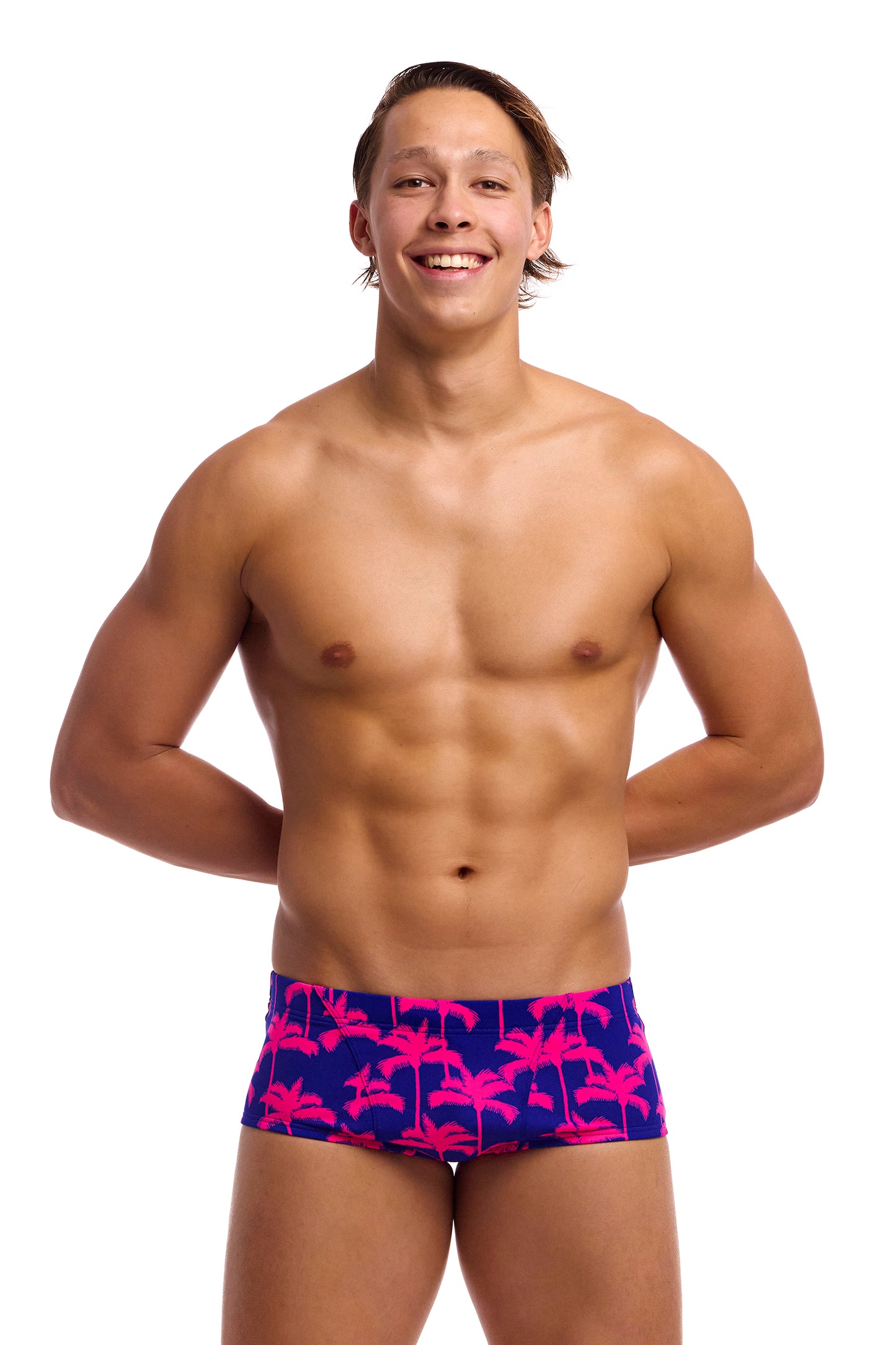 NEW! Funky Trunks Mens Classic Trunks Pinky Palms