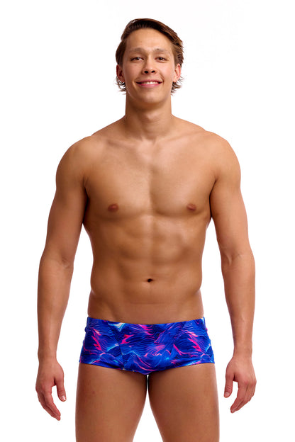 NEW! Funky Trunks Mens Classic Trunks Rising Tide-front view