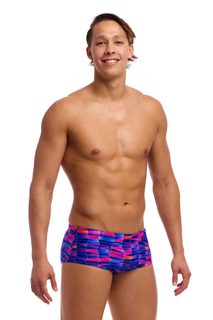 NEW! Funky Trunks Mens Classic Trunks Warped Waves
