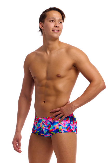 NEW! Funky Trunks Mens Classic Trunks Wet Wave-rear view