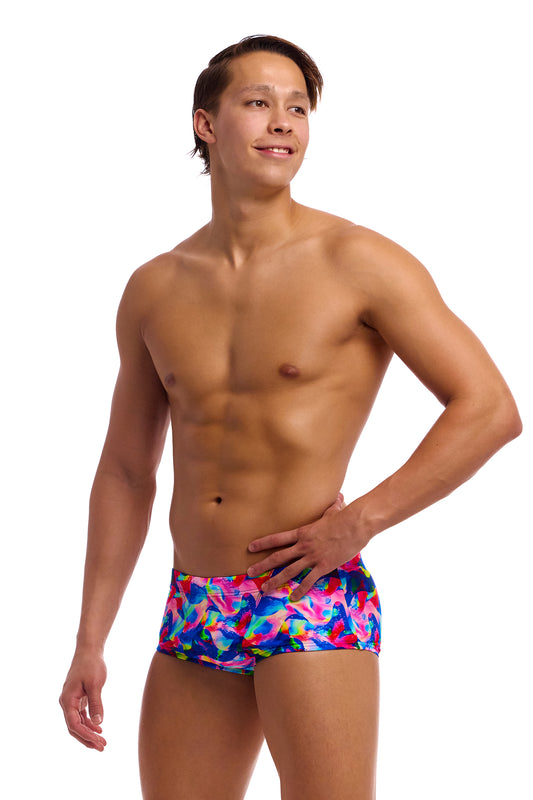 NEW! Funky Trunks Mens Classic Trunks Wet Wave-rear view