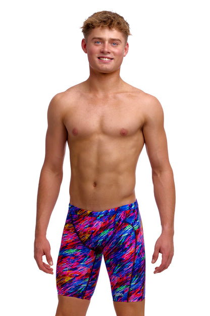 NEW! Funky Trunks Boys Training Jammers Big Bang-front view