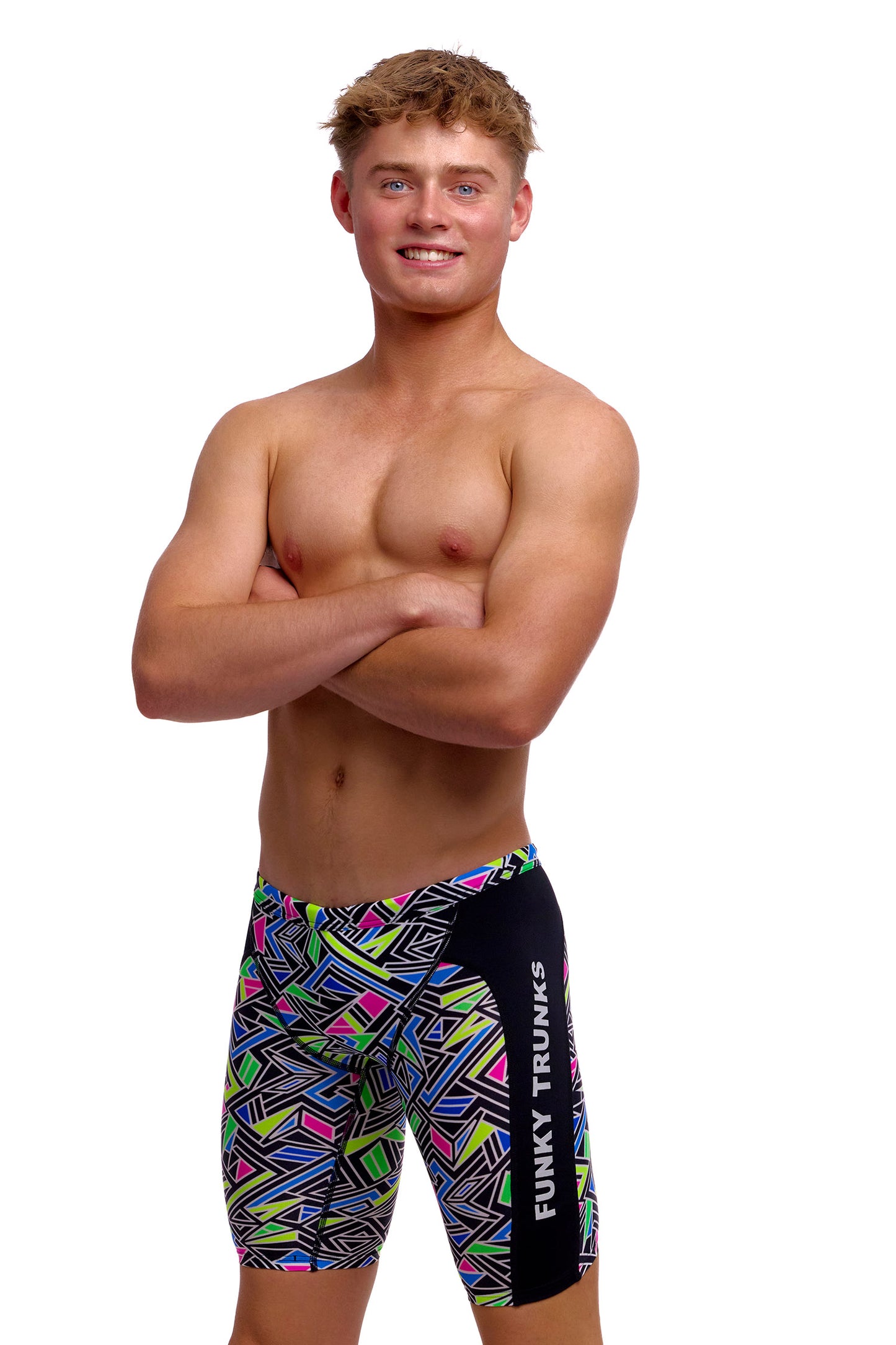 NEW! Funky Trunks Boys Training Jammers Bits of Peace