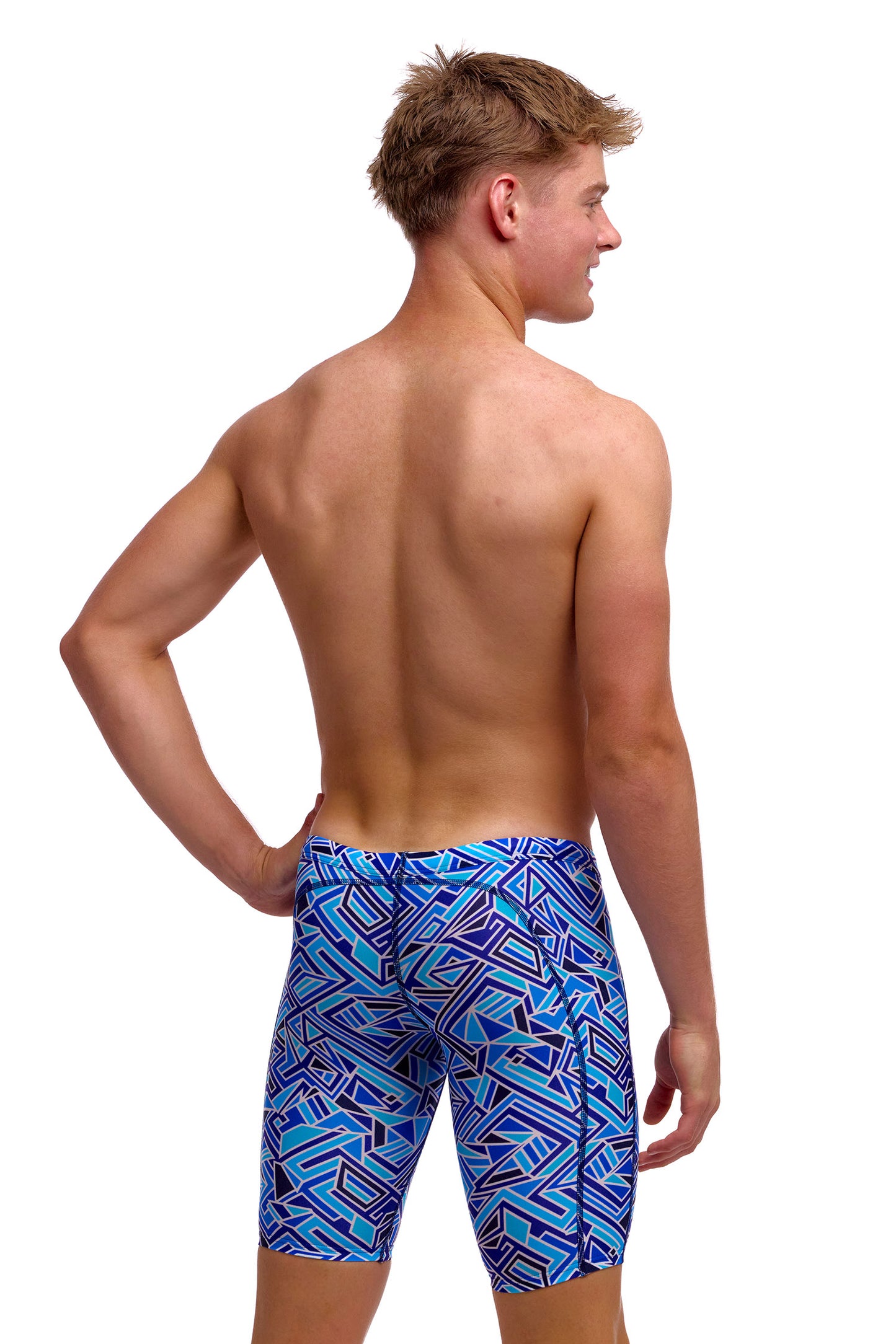 NEW! Funky Trunks Boys Training Jammers Blue Bits