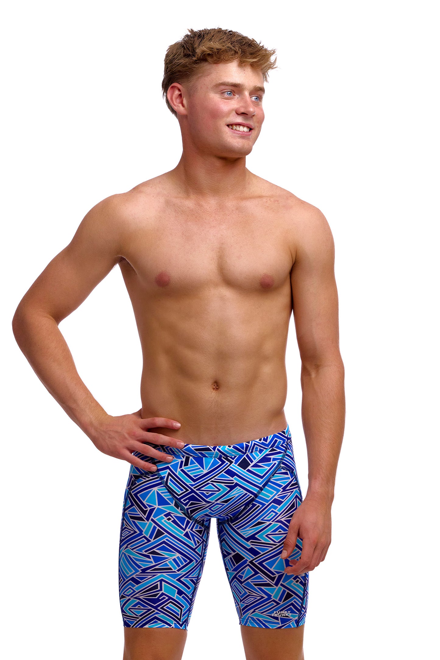 NEW! Funky Trunks Boys Training Jammers Blue Bits