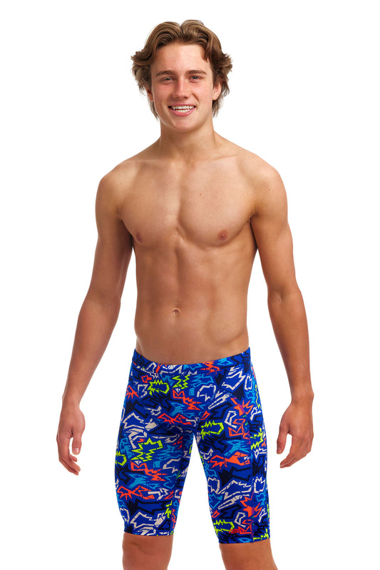NEW! Funky Trunks Boys Eco Training Jammers Broken Hearts