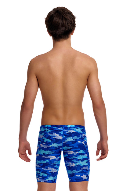 NEW! Funky Trunks Boys Training Jammers Clean Marine-Boys Training Jammers-[rear view]