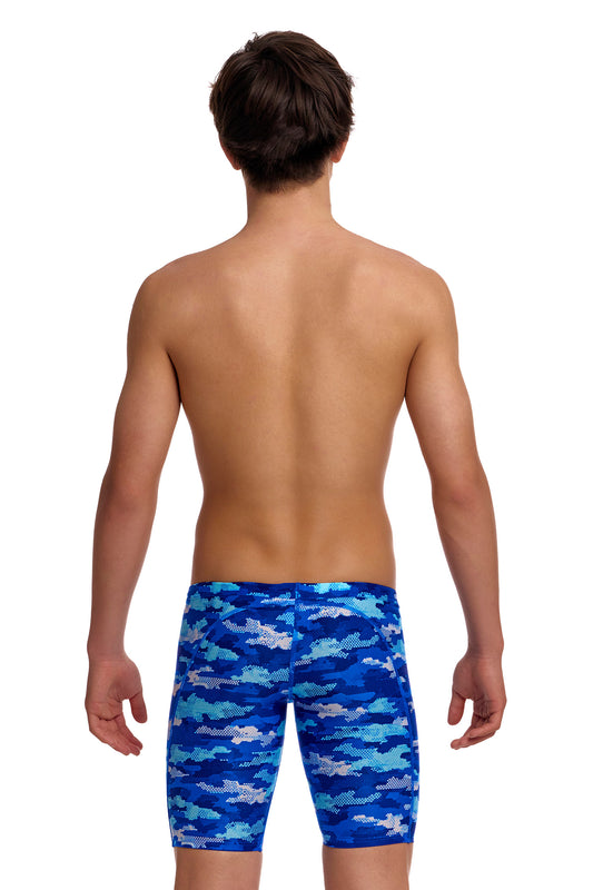 NEW! Funky Trunks Boys Training Jammers Clean Marine-Boys Training Jammers-[rear view]