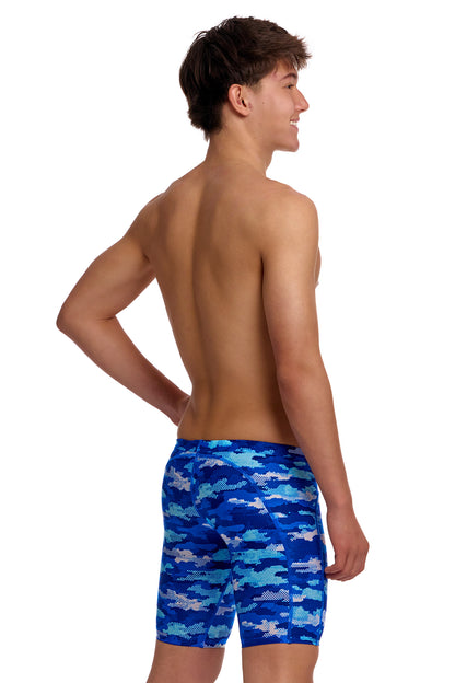 NEW! Funky Trunks Boys Training Jammers Clean Marine