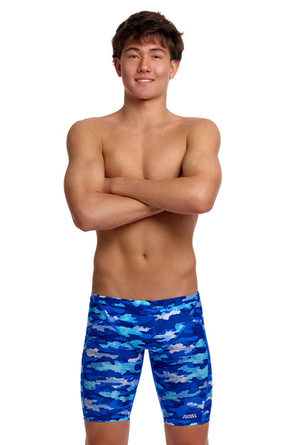 NEW! Funky Trunks Boys Training Jammers Clean Marine