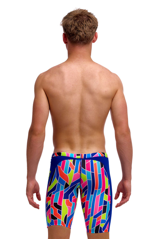 NEW! Funky Trunks Boys Training Jammers Fault Lines-rear view