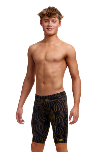 Funky Trunks Boys Training Jammers Gold Weaver