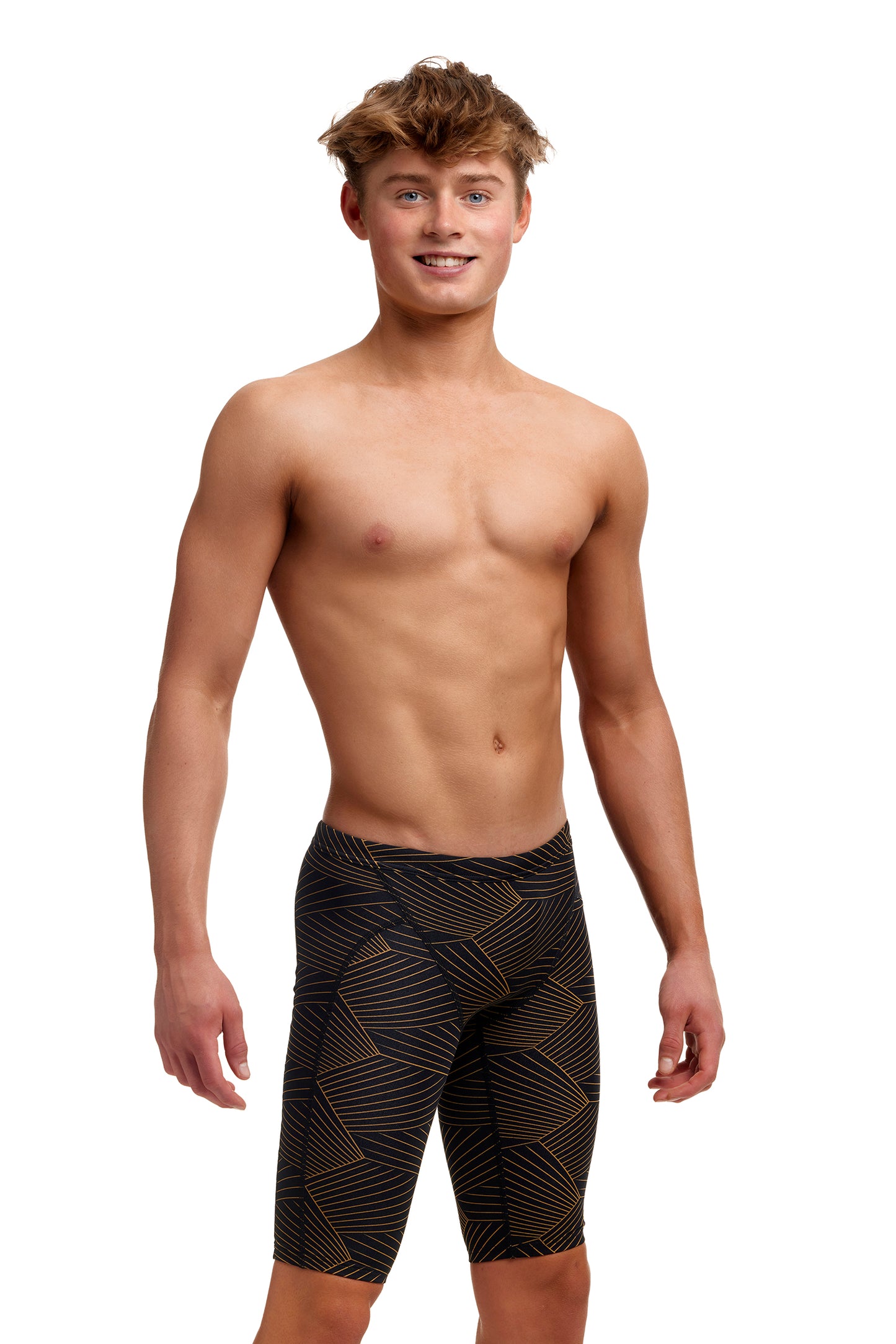 Funky Trunks Boys Training Jammers Gold Weaver