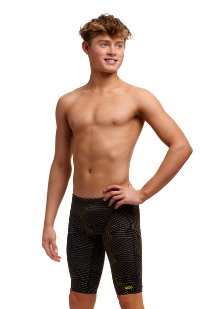 Funky Trunks Boys Training Jammers Gold Weaver