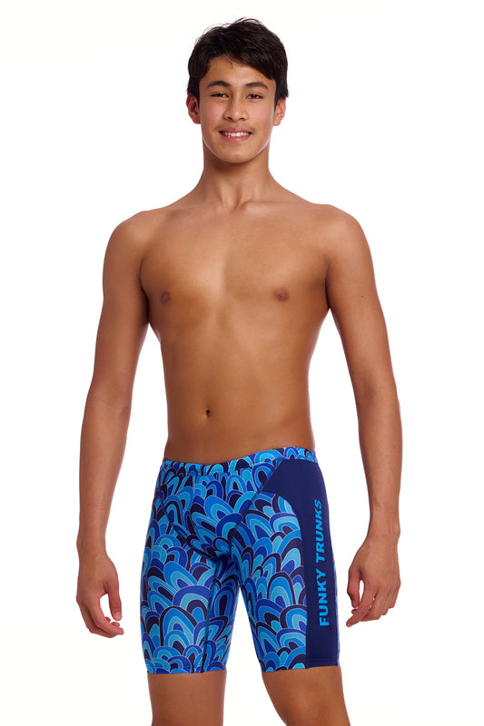 NEW! Funky Trunks Boys Training Jammers Hill Billy Blues