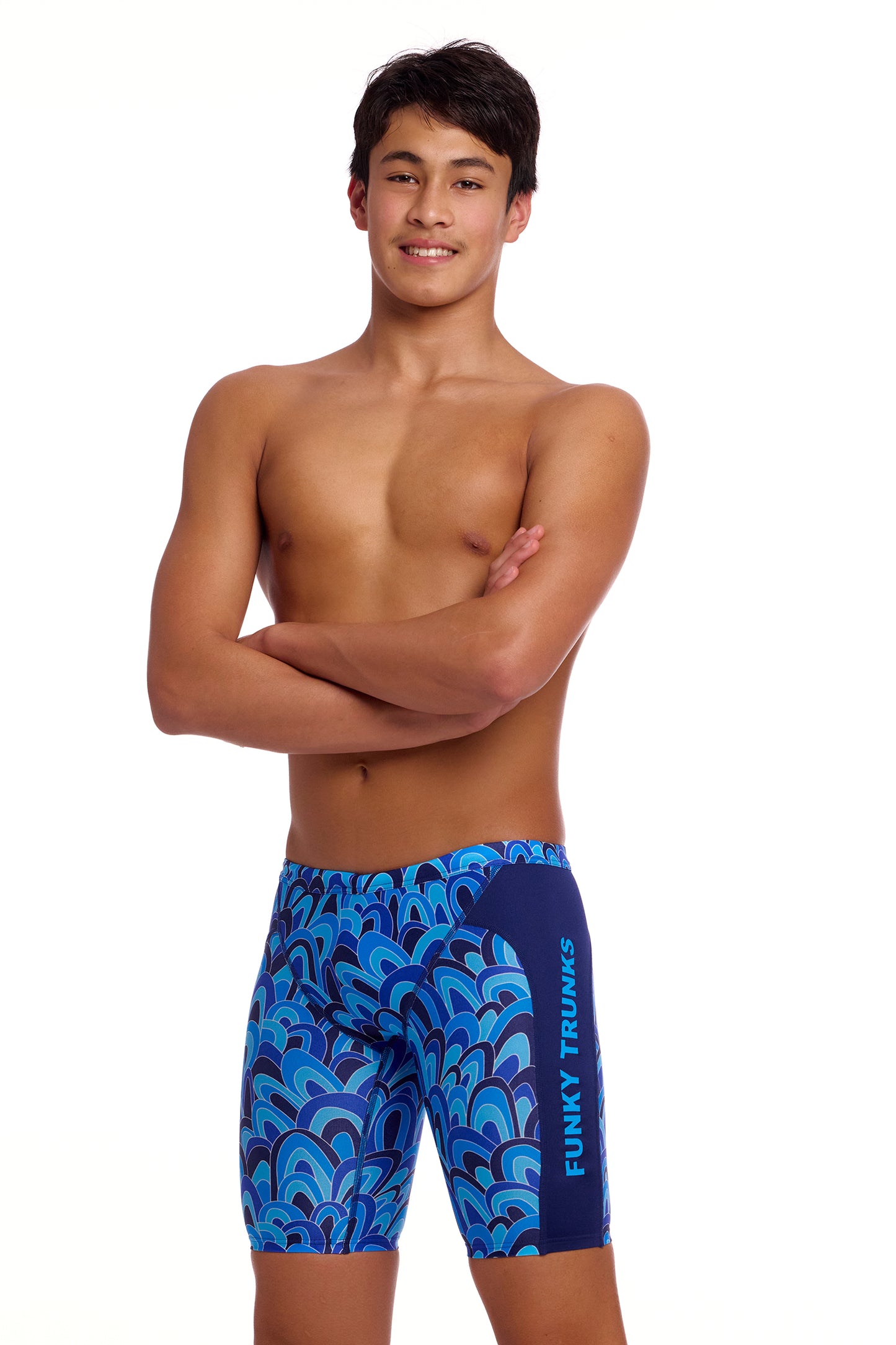 NEW! Funky Trunks Boys Training Jammers Hill Billy Blues