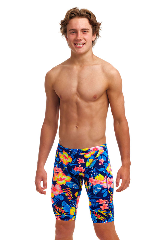 NEW! Funky Trunks Boys Eco Training Jammers In Bloom