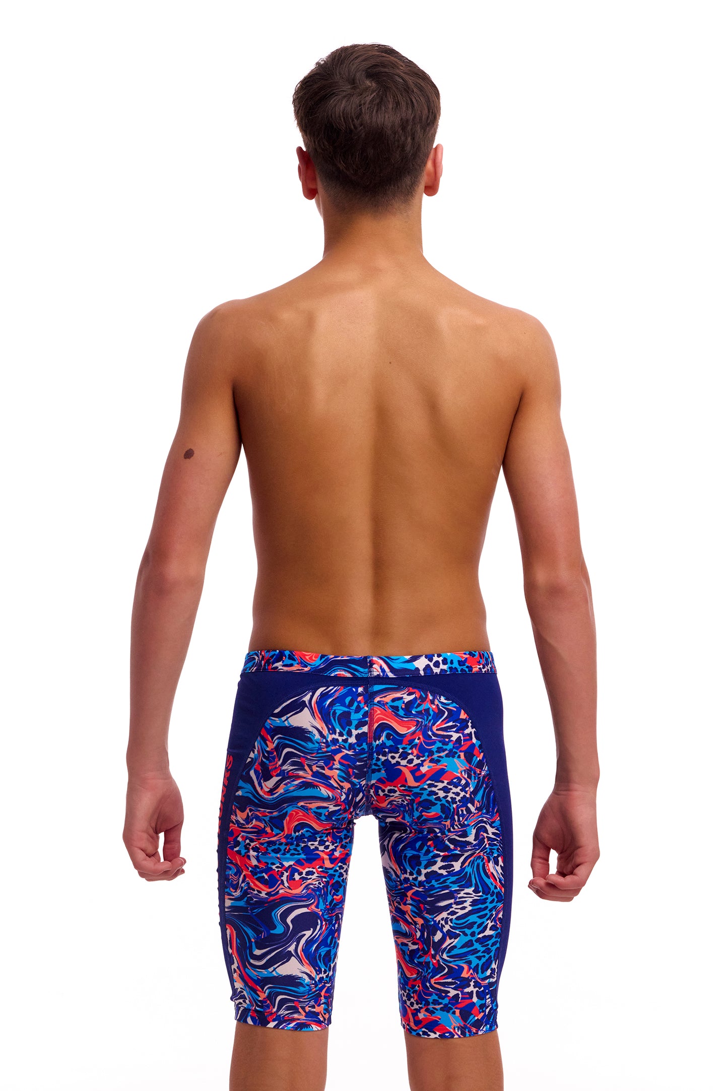 NEW! Funky Trunks Boys Training Jammers Mad Cat-rear view