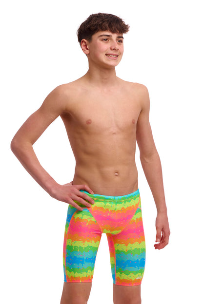 NEW! Funky Trunks Boys Training Jammers Melting Mayhem-3-GB Swimwear