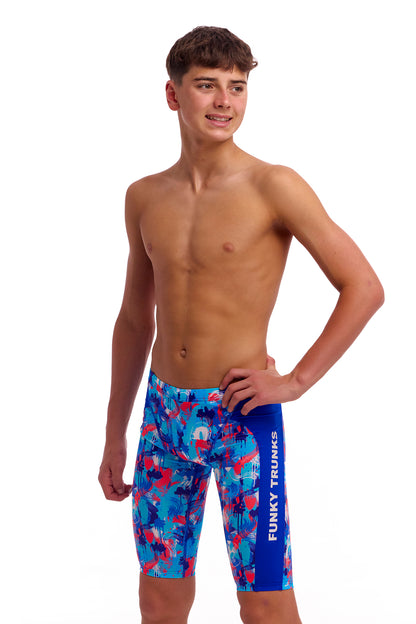 NEW! Funky Trunks Boys Training Jammers Messy Messy Messy