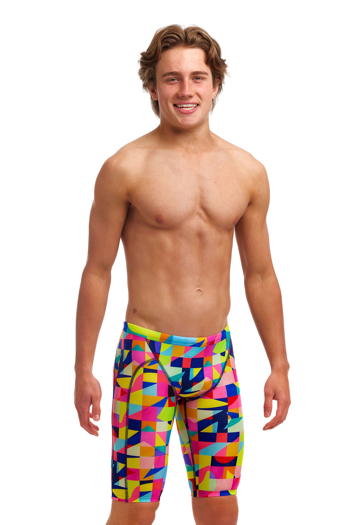 NEW! Funky Trunks Boys Eco Training Jammers On The Grid
