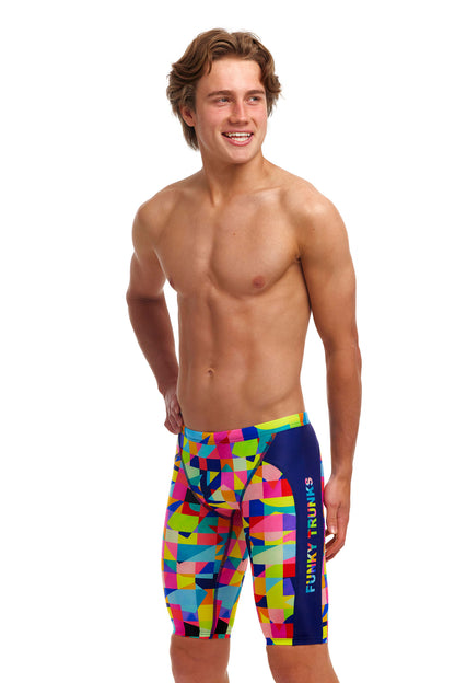 NEW! Funky Trunks Boys Eco Training Jammers On The Grid