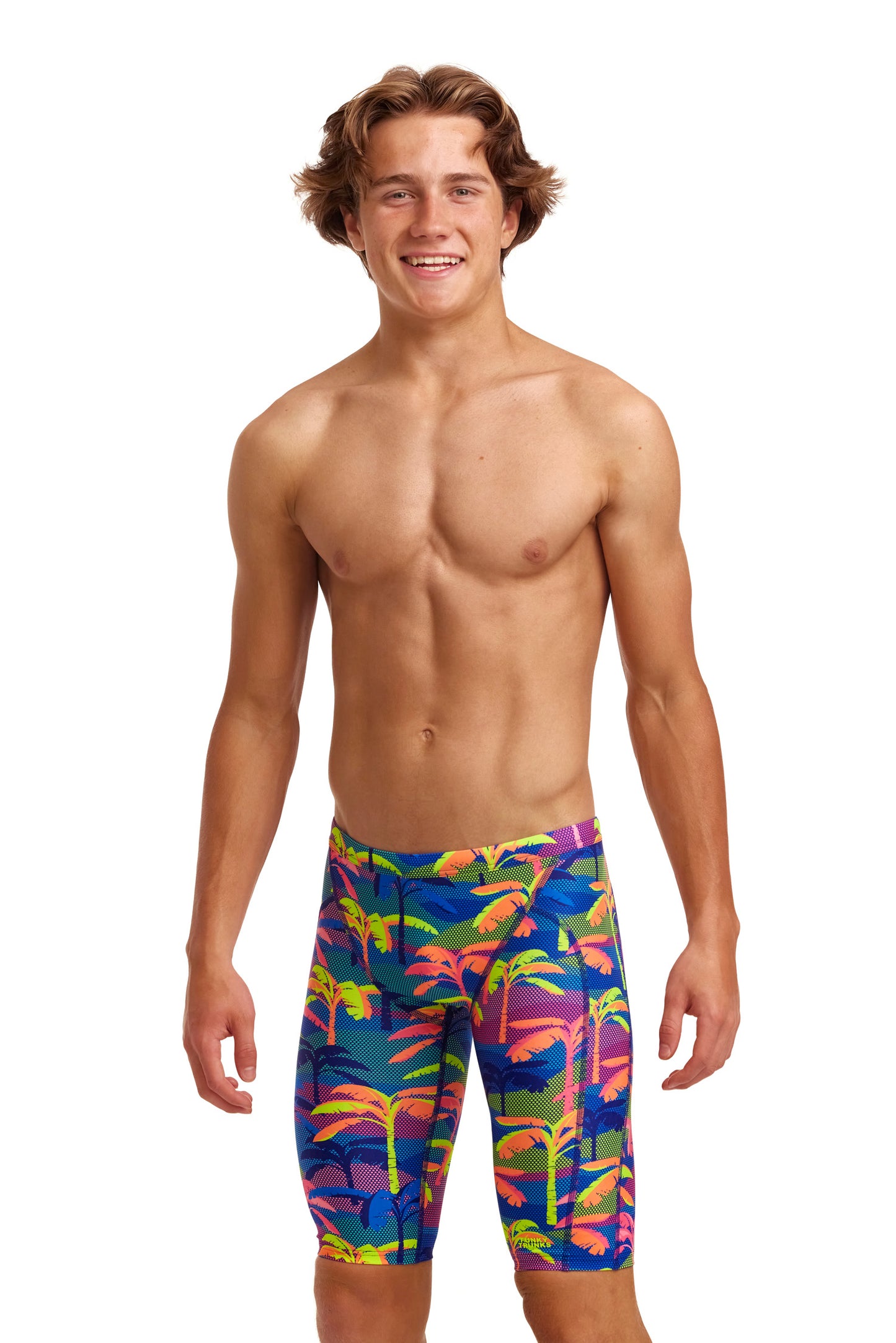 Funky Trunks Boys Eco Training Jammers Palm A Lot