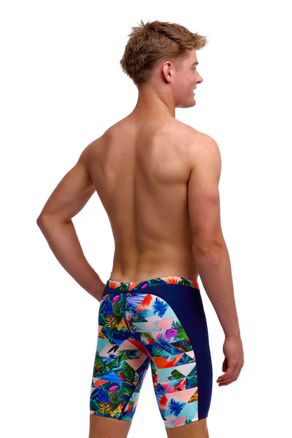 NEW! Funky Trunks Boys Training Jammers Palm Prism