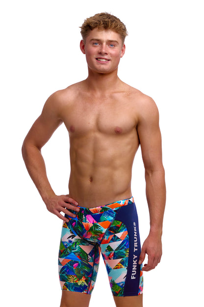 NEW! Funky Trunks Boys Training Jammers Palm Prism