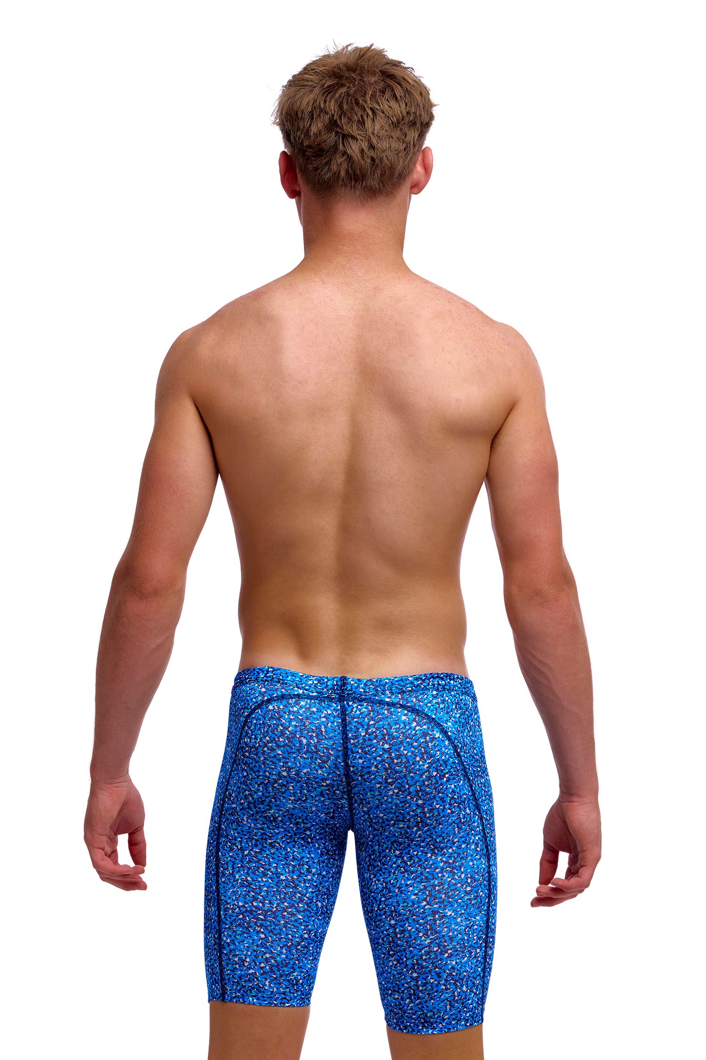 NEW! Funky Trunks Boys Training Jammers Pebble Beach-rear view