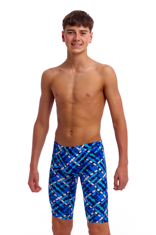 NEW! Funky Trunks Boys Training Jammers Under Over-front view