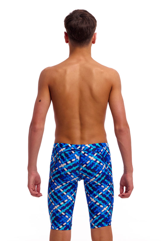 NEW! Funky Trunks Boys Training Jammers Under Over-rear view