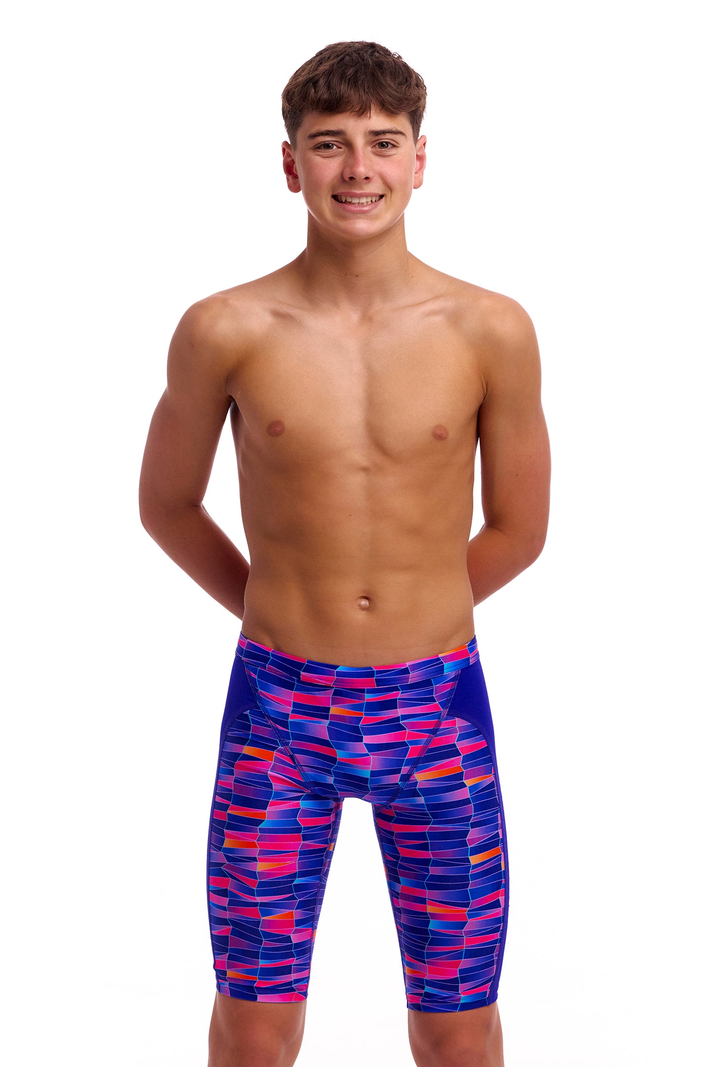 NEW! Funky Trunks Boys Training Jammers Warped Waves