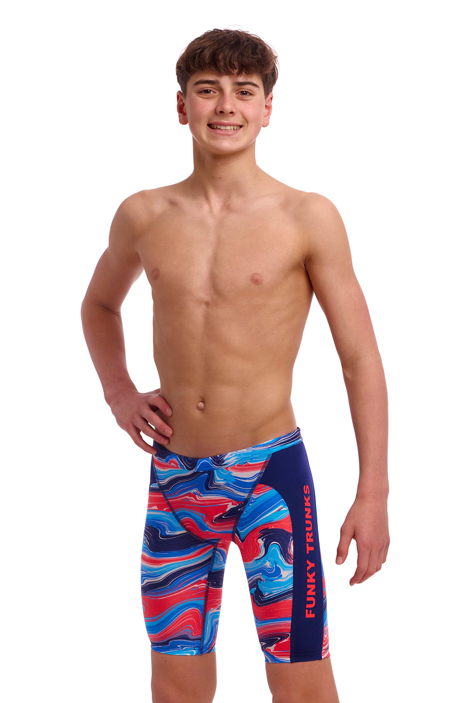 NEW! Funky Trunks Boys Training Jammers Wave Craze-3-GB Swimwear