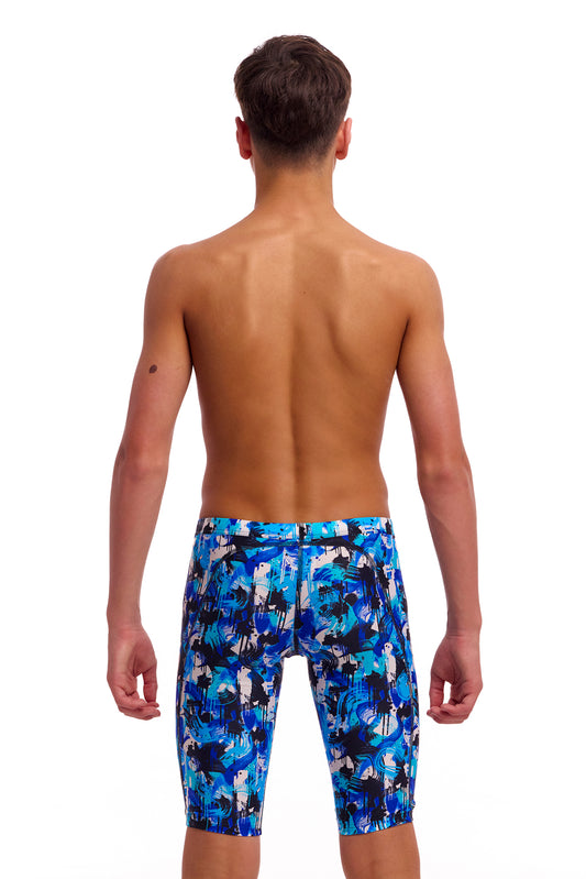 NEW! Funky Trunks Boys Training Jammers You Messer-rear view