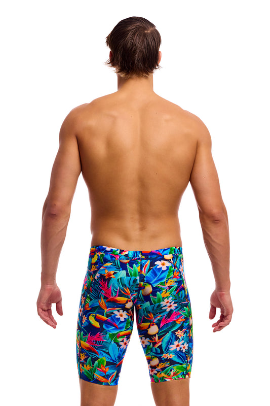 NEW! Funky Trunks Mens Training Jammers Birdie Wordie-rear view