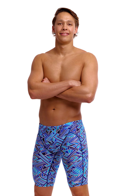 NEW! Funky Trunks Mens Training Jammers Blue Bits