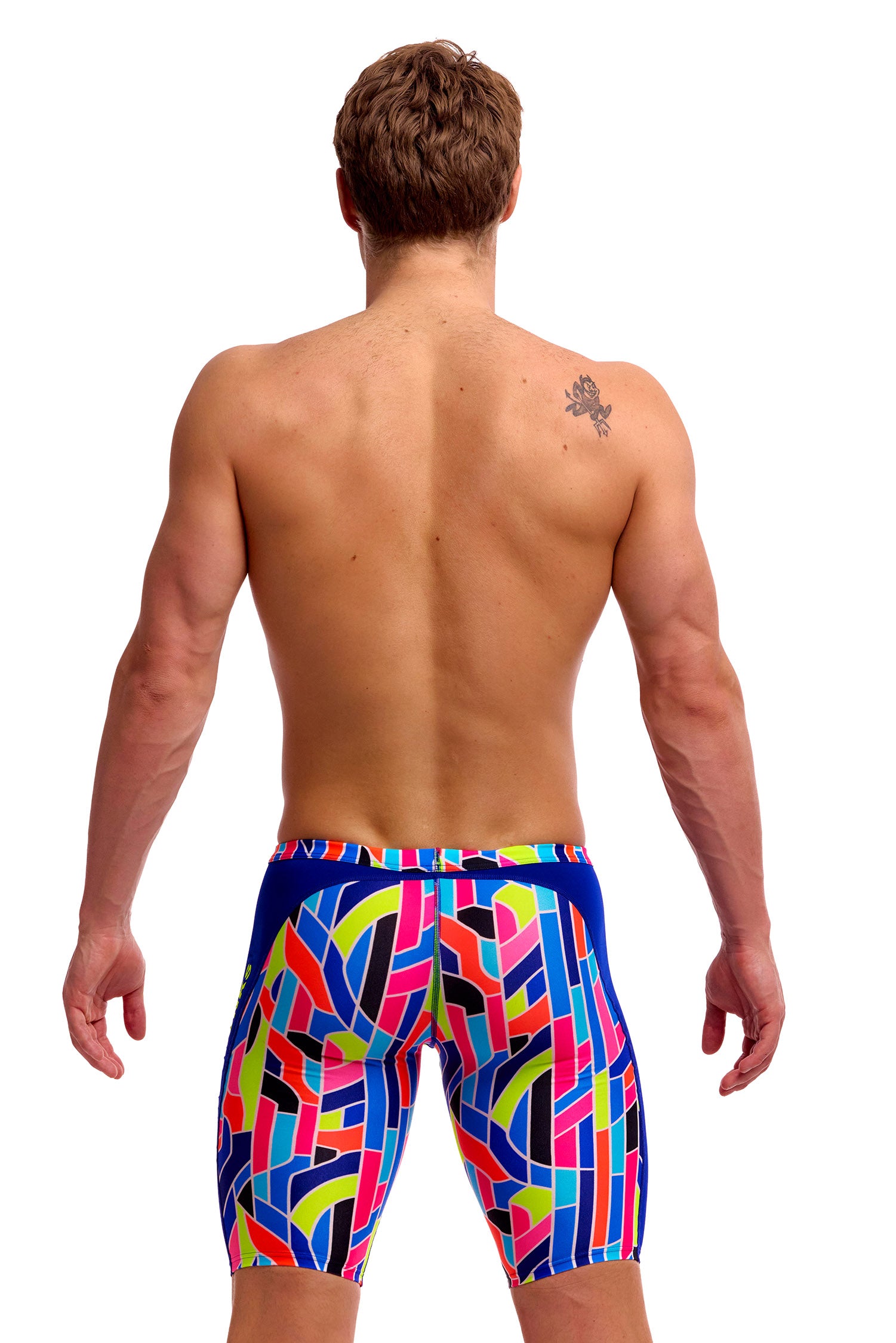 NEW! Funky Trunks Mens Training Jammers Fault Lines-rear view