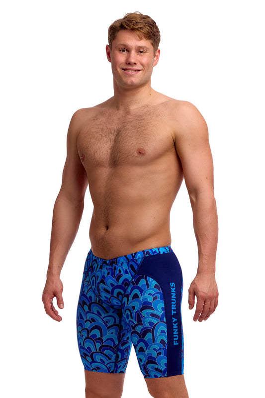 NEW! Funky Trunks Mens Training Jammers Hill Billy Blues