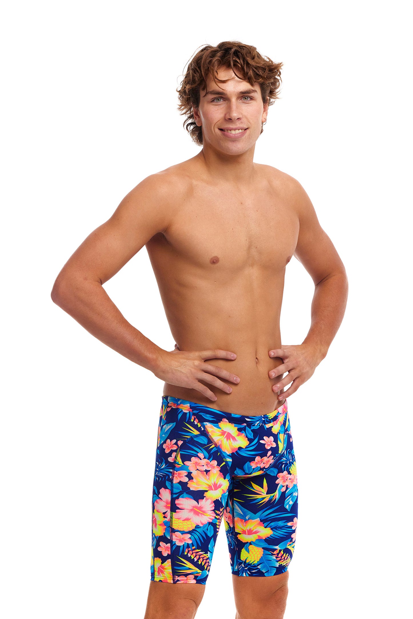 NEW! Funky Trunks Mens Eco Training Jammers In Bloom