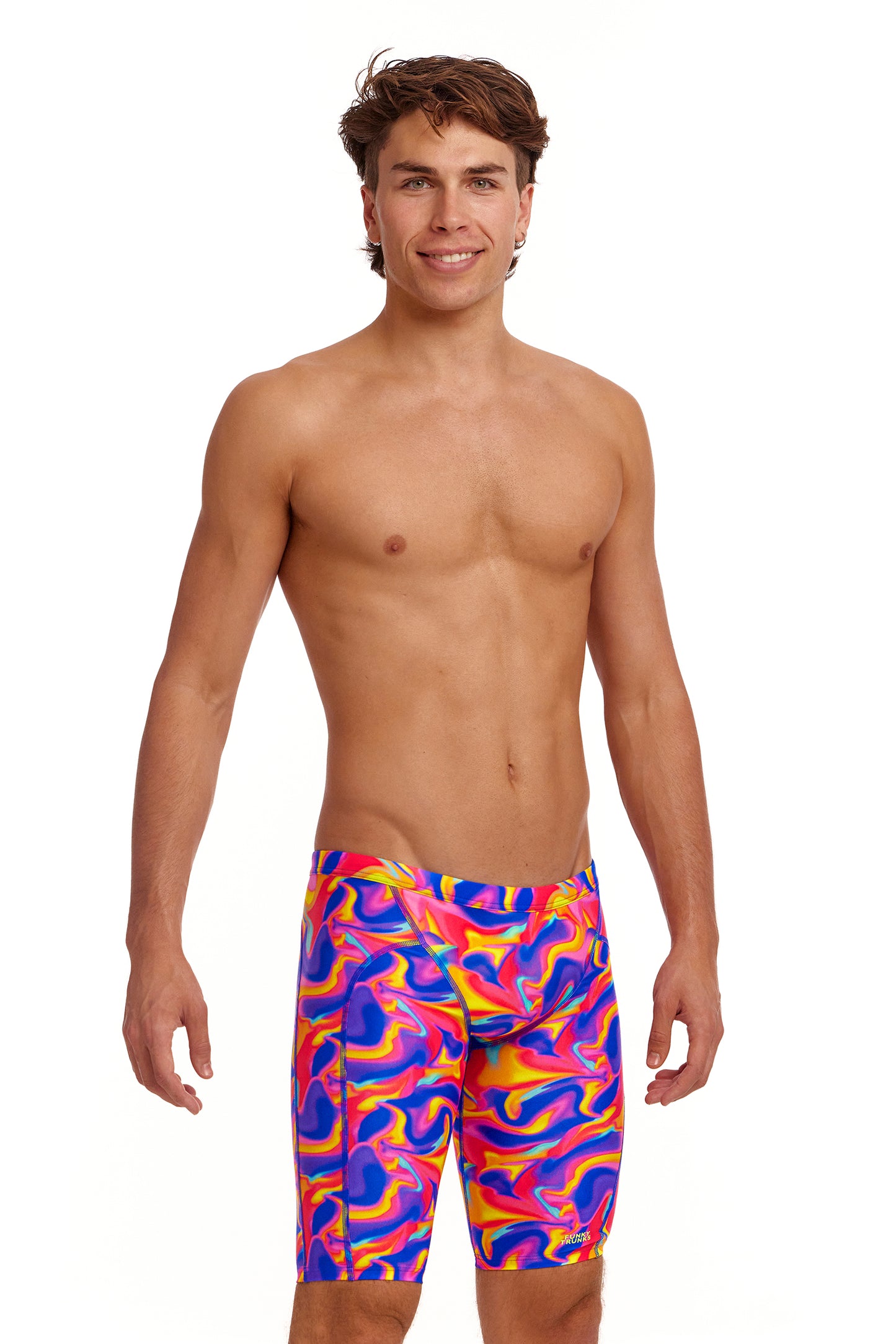 LAST ONE! Funky Trunks Mens Training Jammers Summer Swirl