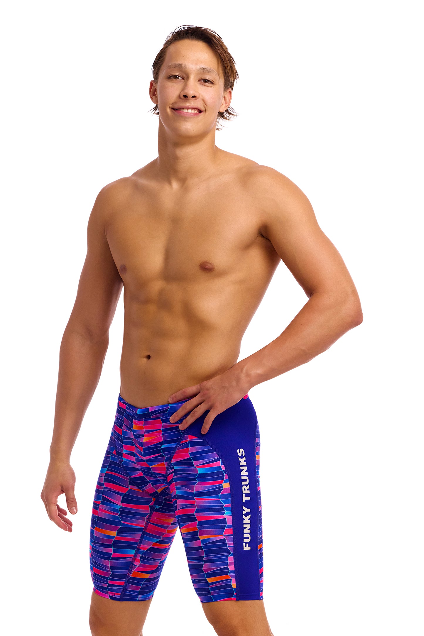 NEW! Funky Trunks Mens Training Jammers Warped Waves