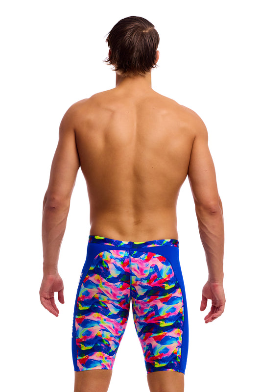 NEW! Funky Trunks Mens Training Jammers Wet Wave-rear view