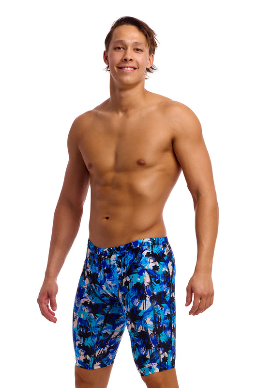 NEW! Funky Trunks Mens Training Jammers You Messer-front view